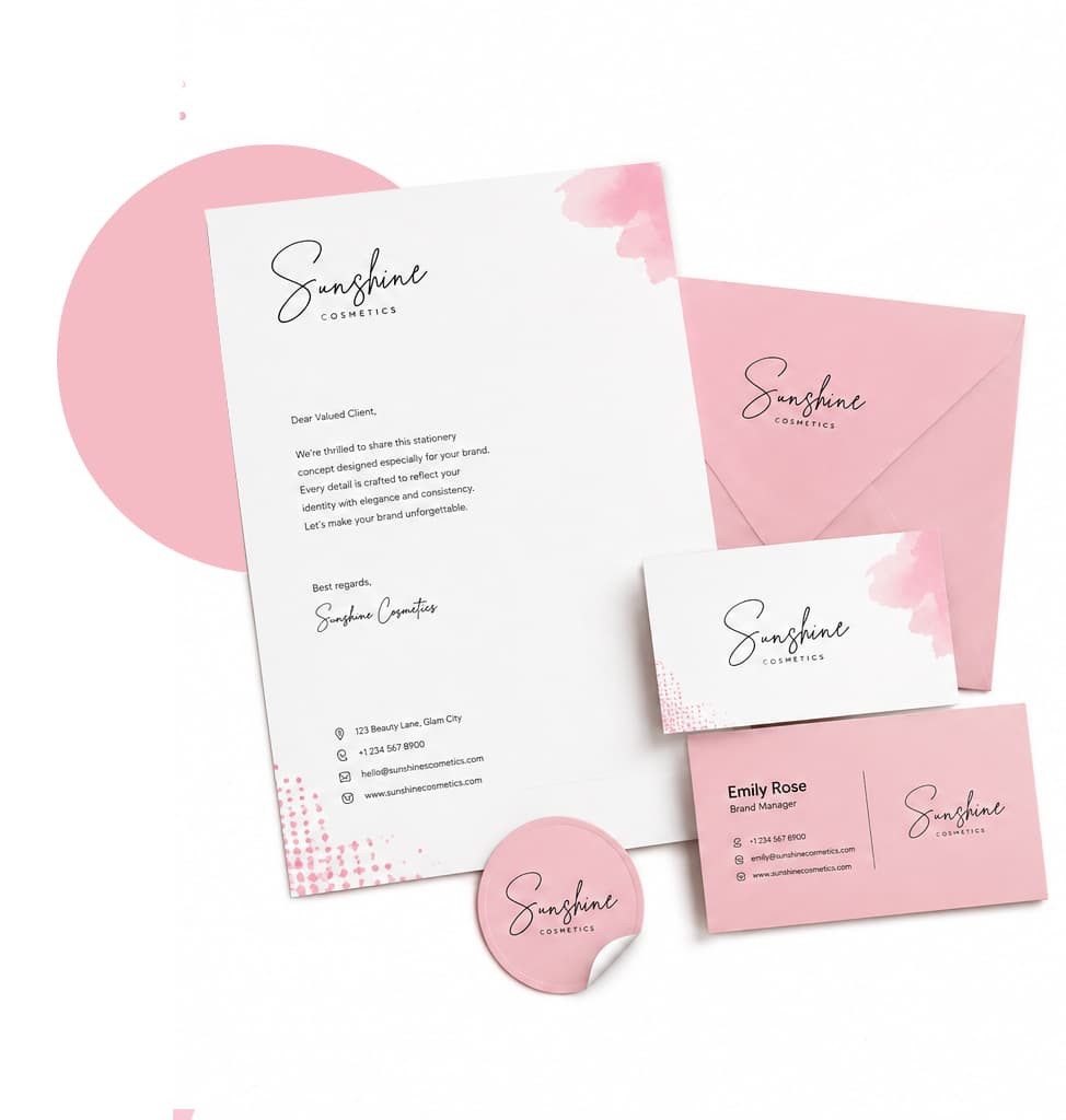 Sunshine Cosmetics - Stationery that elevates your brand